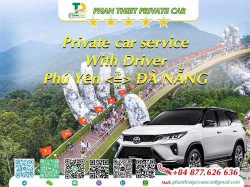 Private Car From Phu Yen <=> Da Nang (private car with driver)